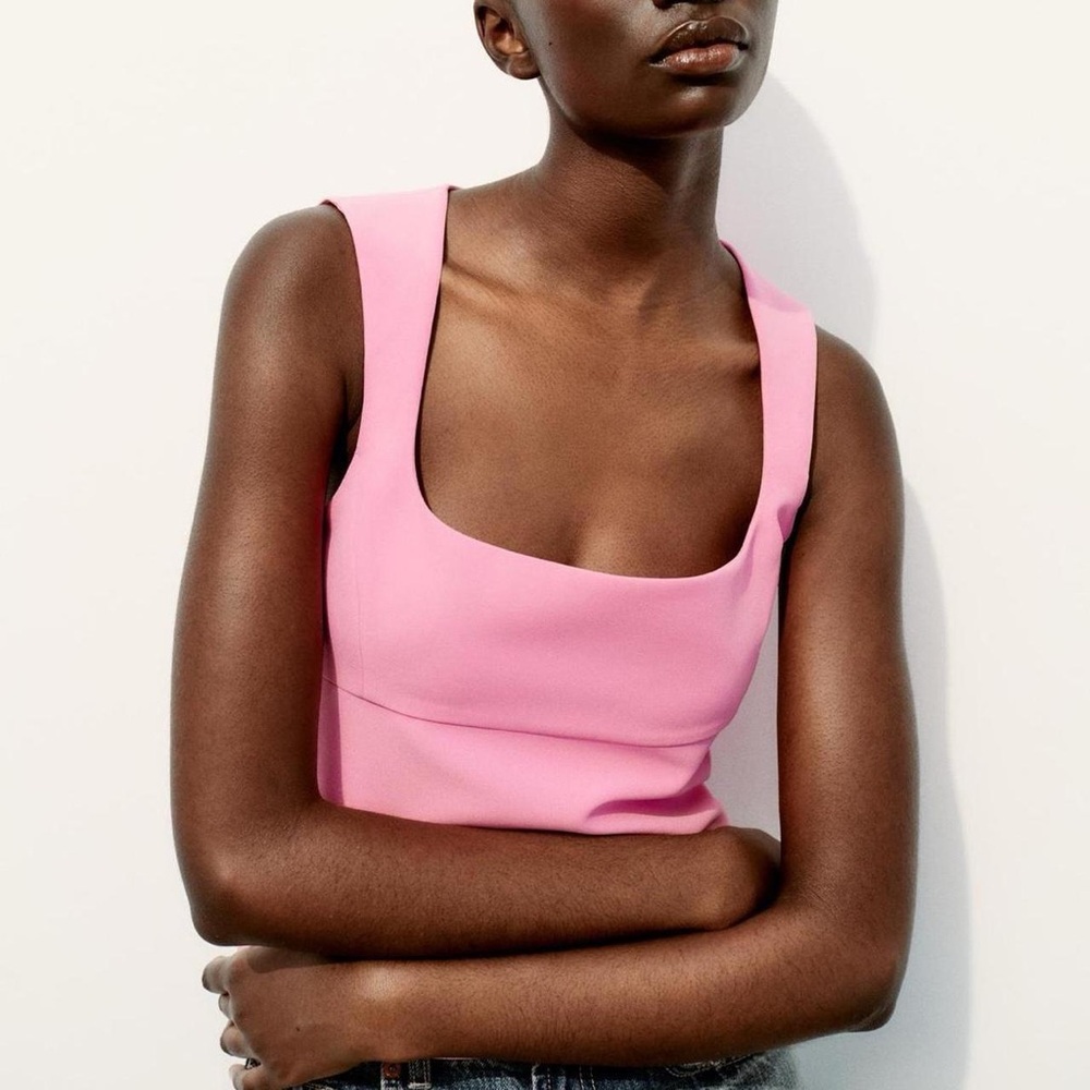 Zara Vibrant Pink Blouse